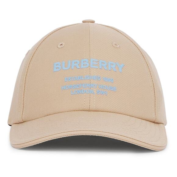 $400 Burberry Men\'s/Women\'s Soft Fawn Tan‎ Cotton Baseball Cap Size M Adjustable main image 4